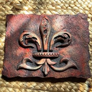 Kurtz Fleur de Lis Wall plaque